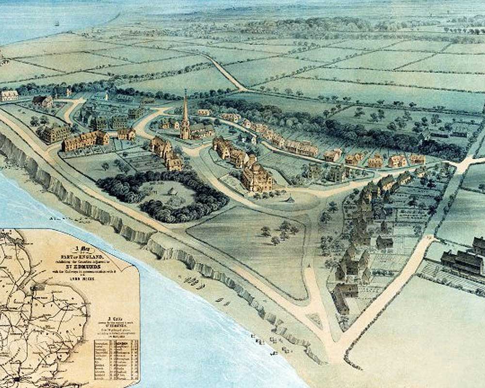 An early artist's impression of the resort that would become Hunstanton