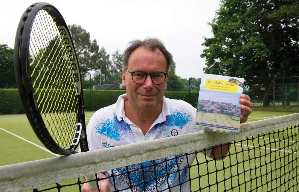 Ashley Martin with tennis book