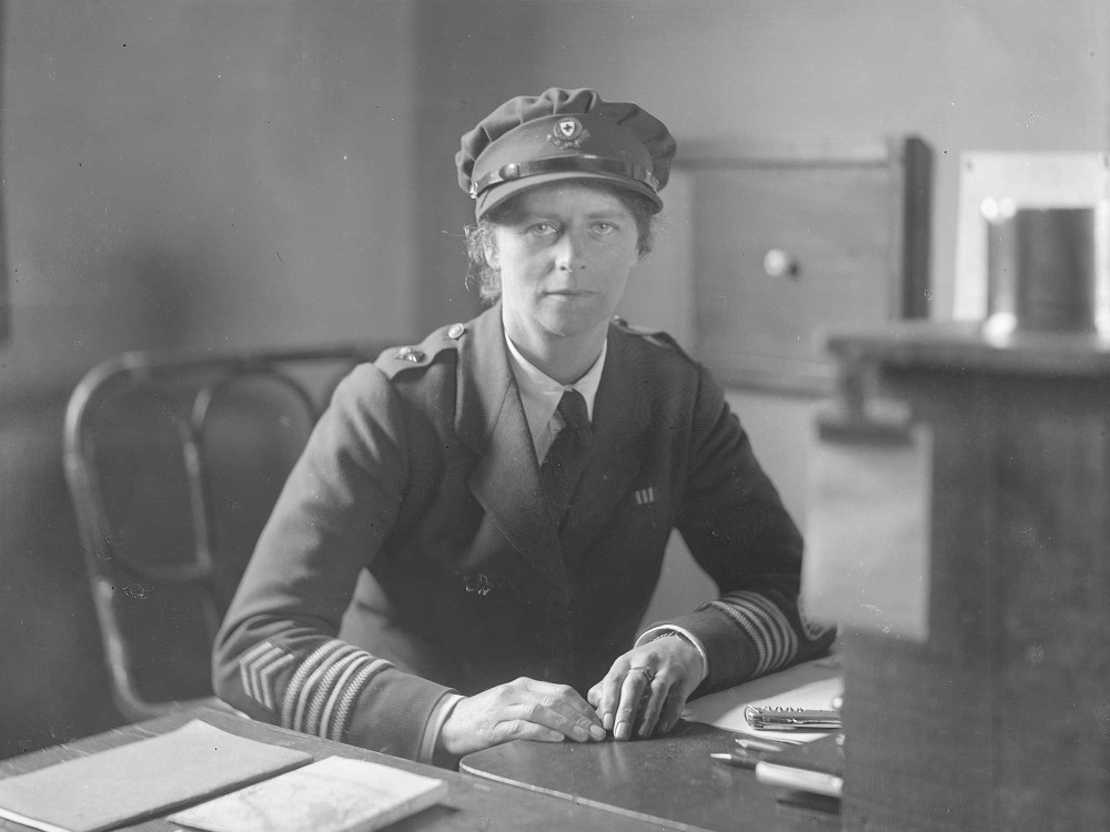 In 1919 Olive Edis took this portrait of Miss Mellor, Ambulance Convoy Commandant at Etaples in France