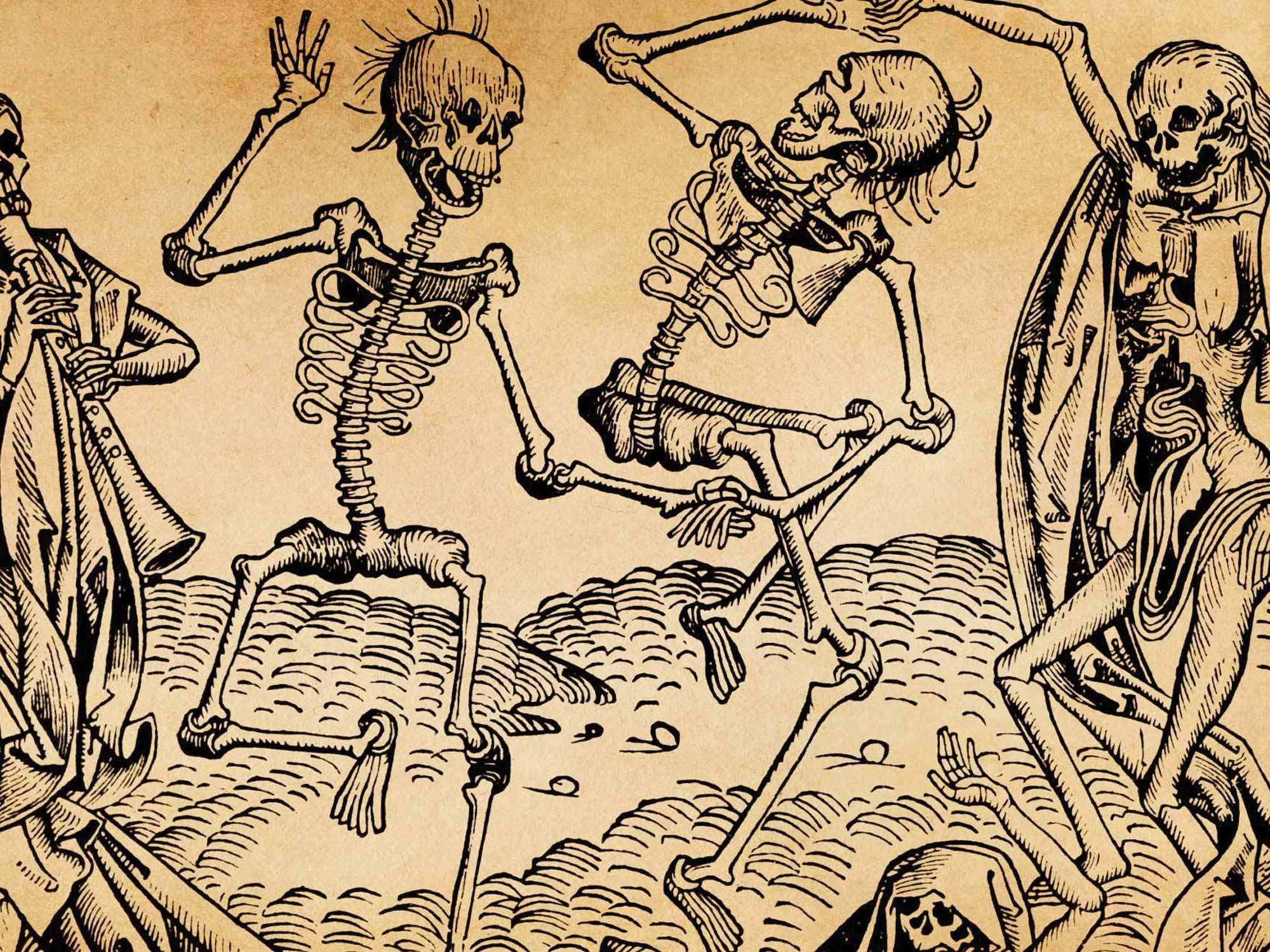 Пир на костях. Михаэль Вольгемут "пляска смерти", 1493 г.. Михаэль Вольгемут танец смерти. Пляска смерти Вольгемут. Пляска смерти Гольбейна.